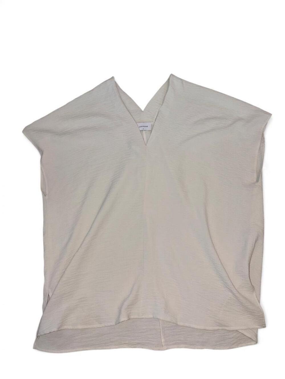 Adrienne Vittadini Women's Cream and White Blous
